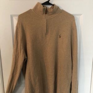 Beige Ralph Lauren Polo Quarter Zip